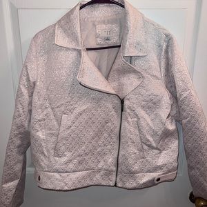 Cream and gold flake jacket